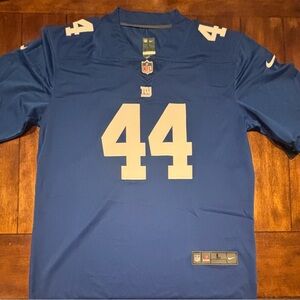 Cam Skattebo #44 New York Giants Stitched Blue Jersey Adult Large - NWT